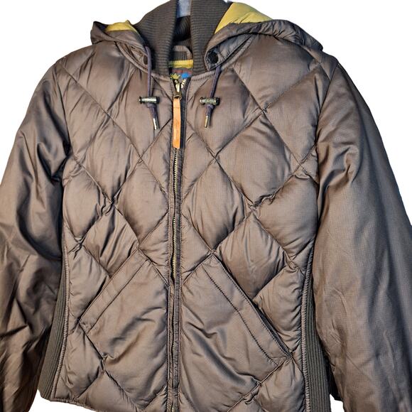 Eddie Bauer vintage Bauer down insulated jacket goose down size small brown - Picture 5 of 5